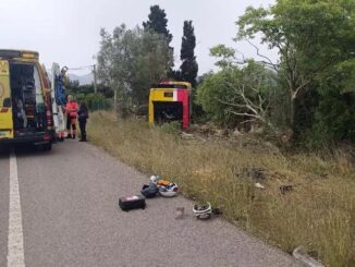 Un ciclista muerto y tres heridos al ser arrollados por un autobús de línea en Mallorca