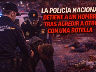 Con una botella agrede un hombre a otro y es detenido por la Policía Nacional